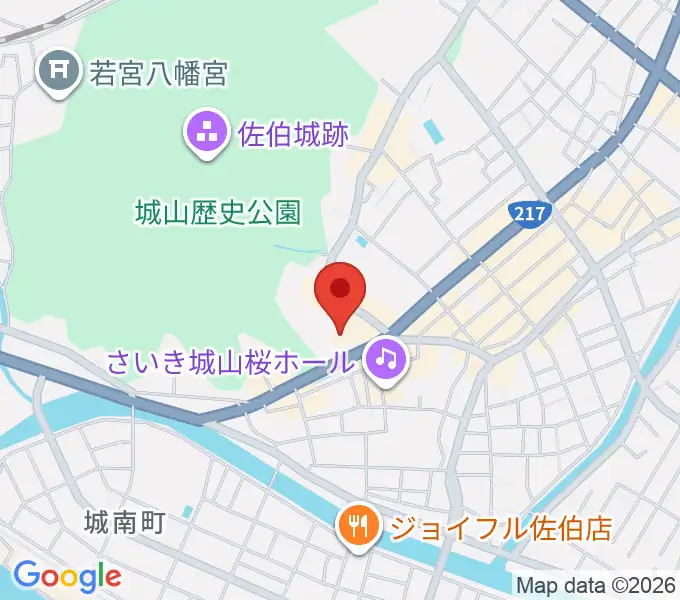 佐伯市歴史資料館の地図