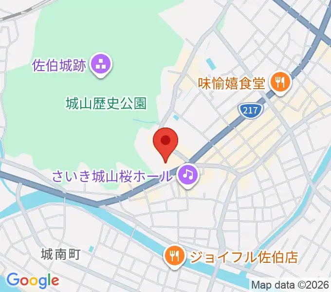佐伯市歴史資料館の地図