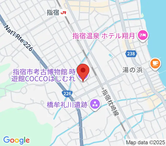 時遊館COCCOはしむれの地図