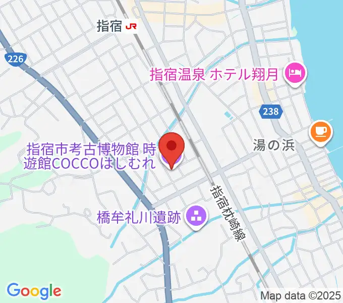 時遊館COCCOはしむれの地図