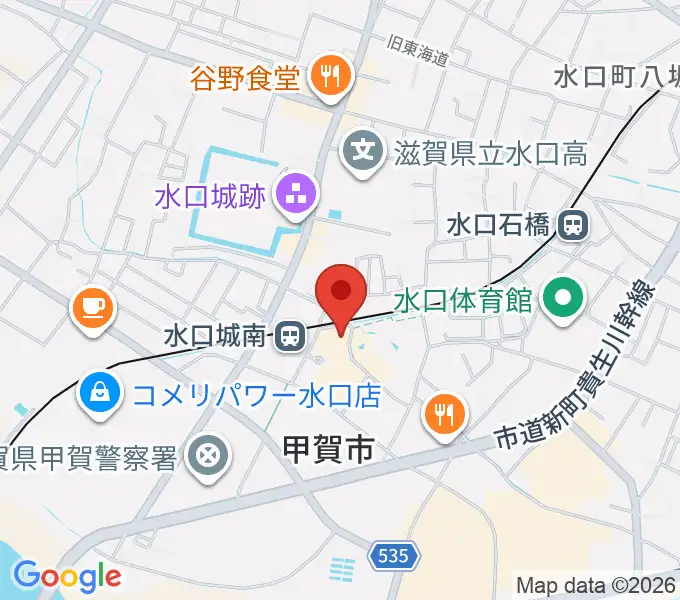 甲賀市水口歴史民俗資料館の地図