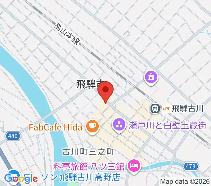 飛騨古川まつり会館の地図