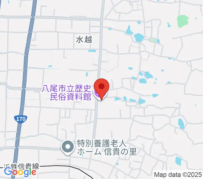 八尾市立歴史民俗資料館の地図