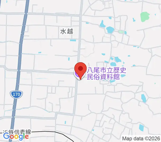 八尾市立歴史民俗資料館の地図