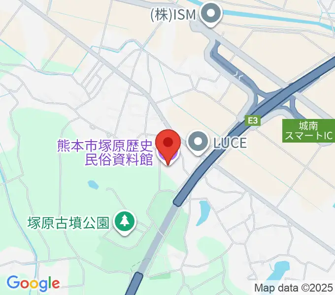 熊本市塚原歴史民俗資料館の地図