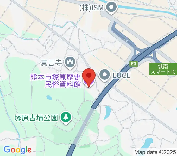 熊本市塚原歴史民俗資料館の地図