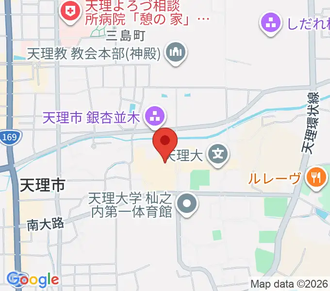 天理大学附属天理参考館の地図