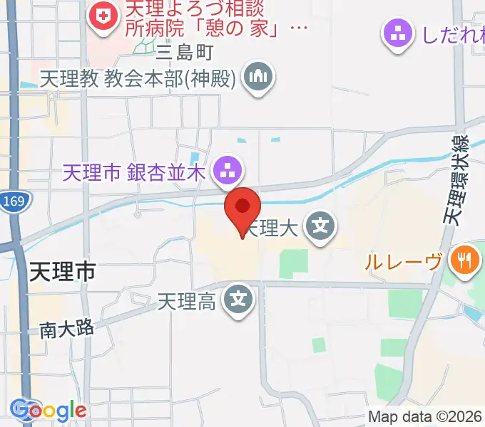 天理大学附属天理参考館の地図