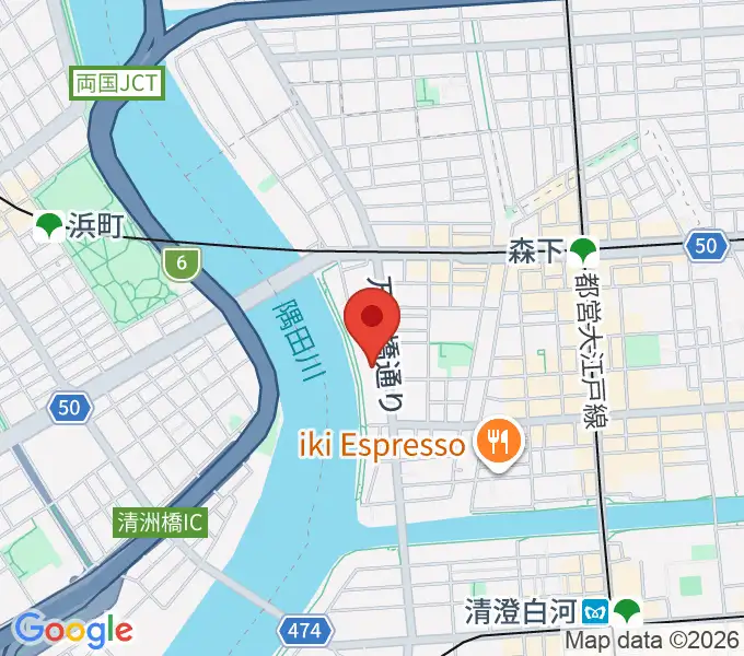 江東区芭蕉記念館の地図