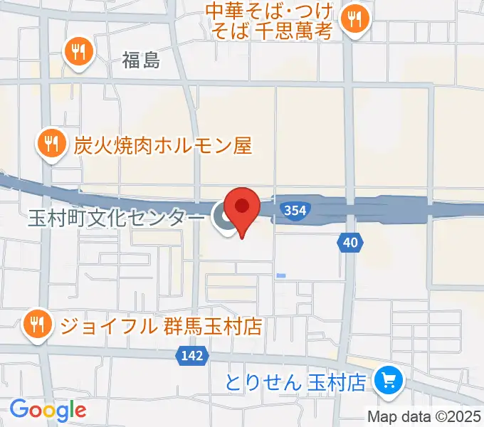 玉村町歴史資料館の地図