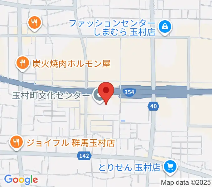 玉村町歴史資料館の地図