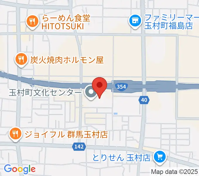玉村町歴史資料館の地図