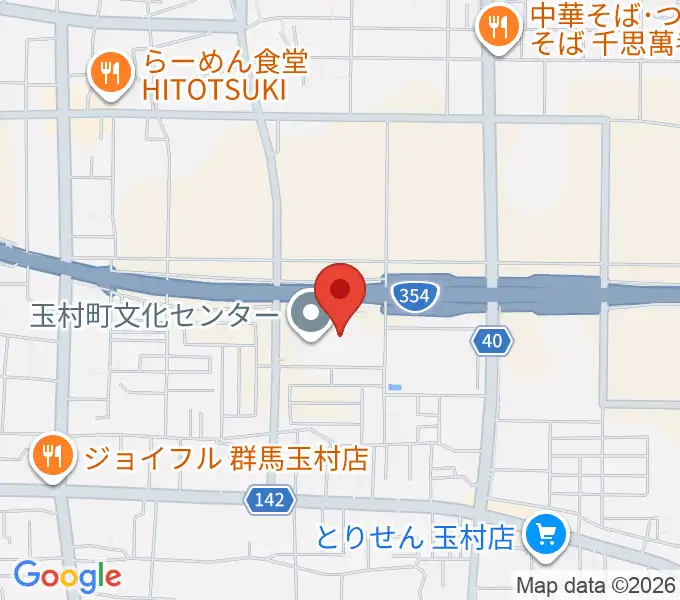 玉村町歴史資料館の地図