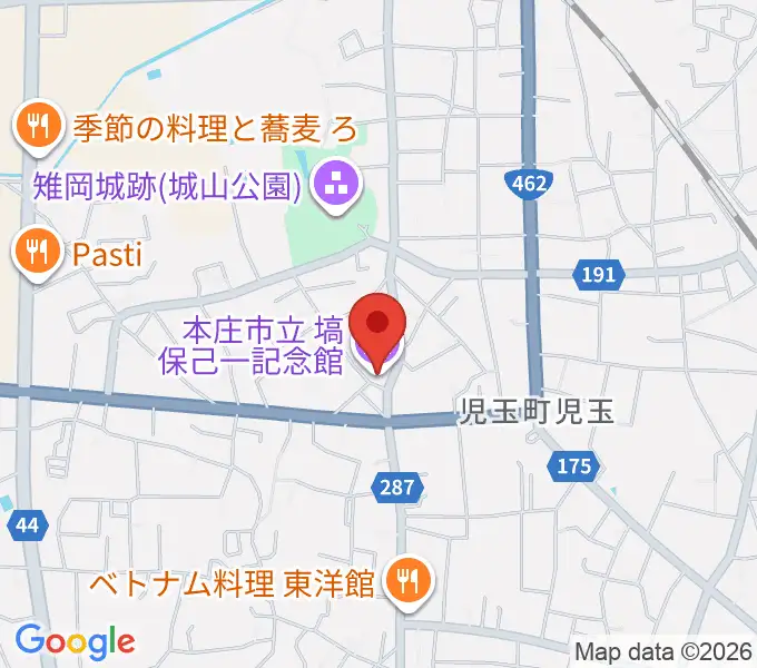 塙保己一記念館の地図