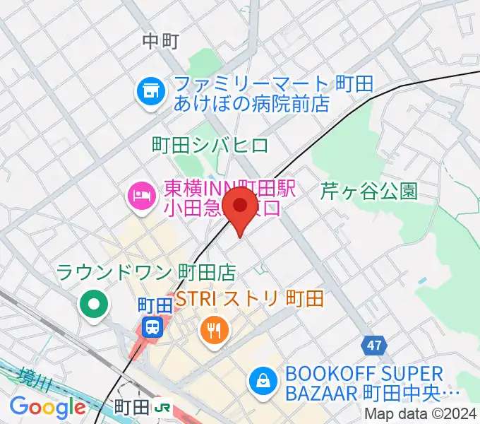 スタジオアクト町田の地図