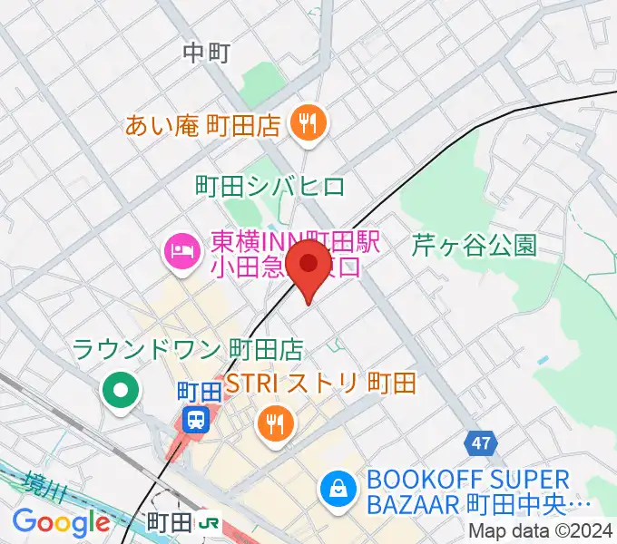 スタジオアクト町田の地図