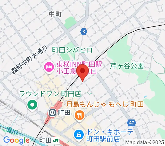 スタジオアクト町田の地図