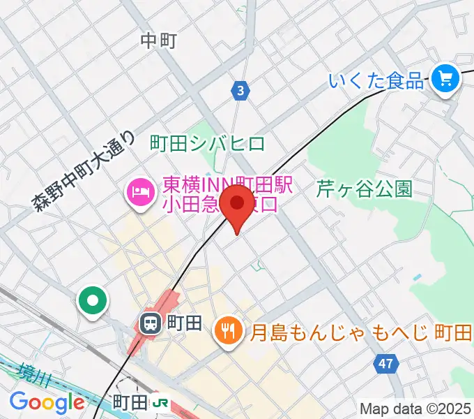 スタジオアクト町田の地図