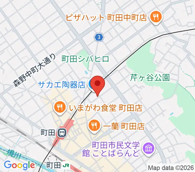 スタジオアクト町田の地図