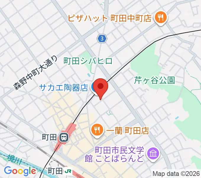 スタジオアクト町田の地図
