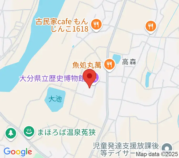 大分県立歴史博物館の地図