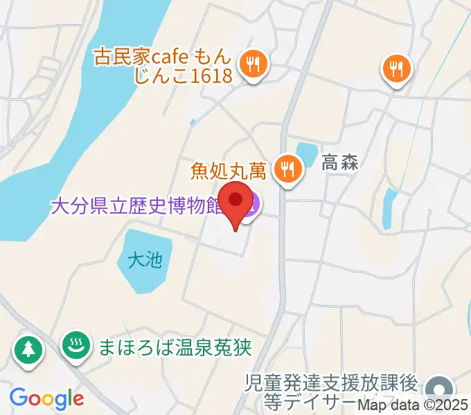 大分県立歴史博物館の地図