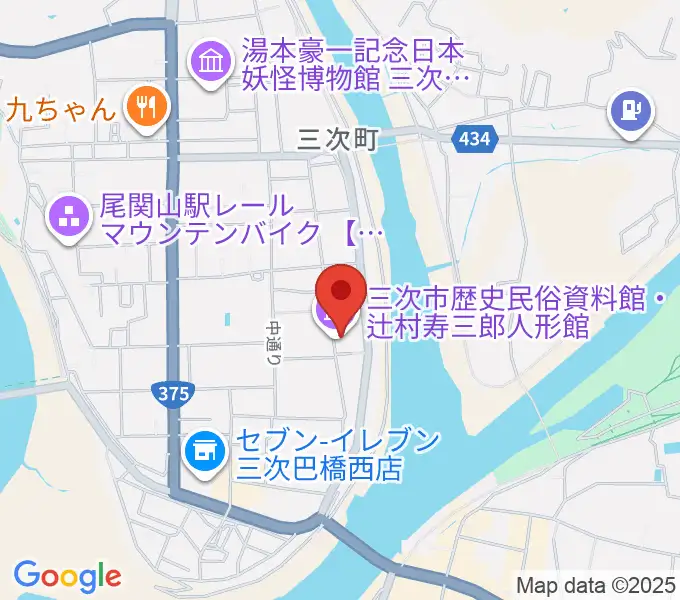 辻村寿三郎人形館の地図