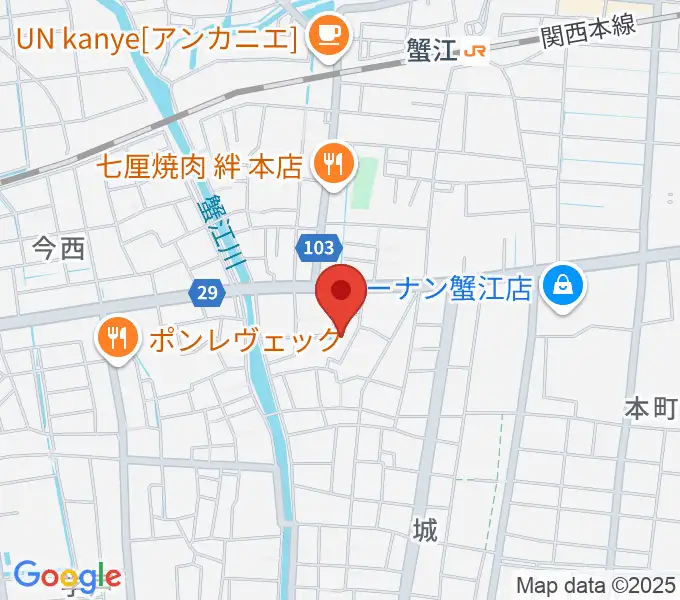 蟹江町歴史民俗資料館の地図