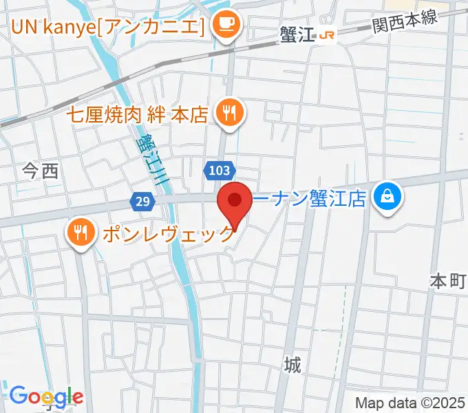 蟹江町歴史民俗資料館の地図