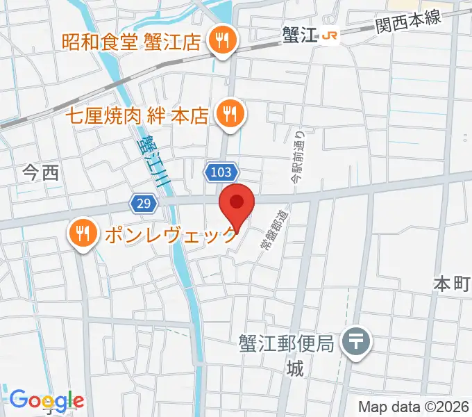 蟹江町歴史民俗資料館の地図