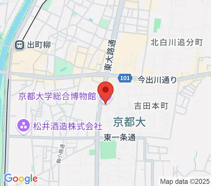 京都大学総合博物館の地図