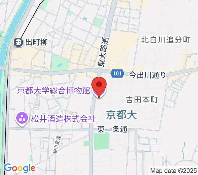 京都大学総合博物館の地図
