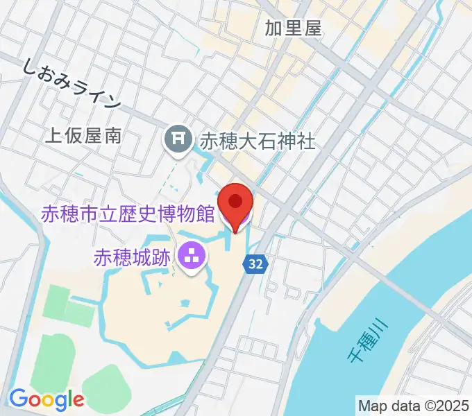 塩と義士の館赤穂化成ミュージアムの地図