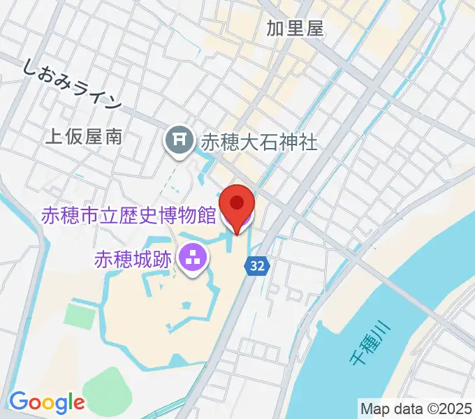 塩と義士の館赤穂化成ミュージアムの地図