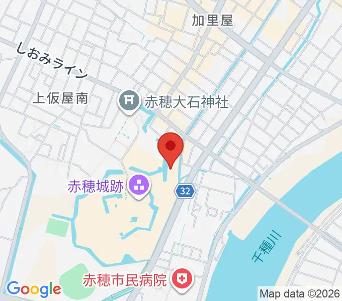 塩と義士の館赤穂化成ミュージアムの地図