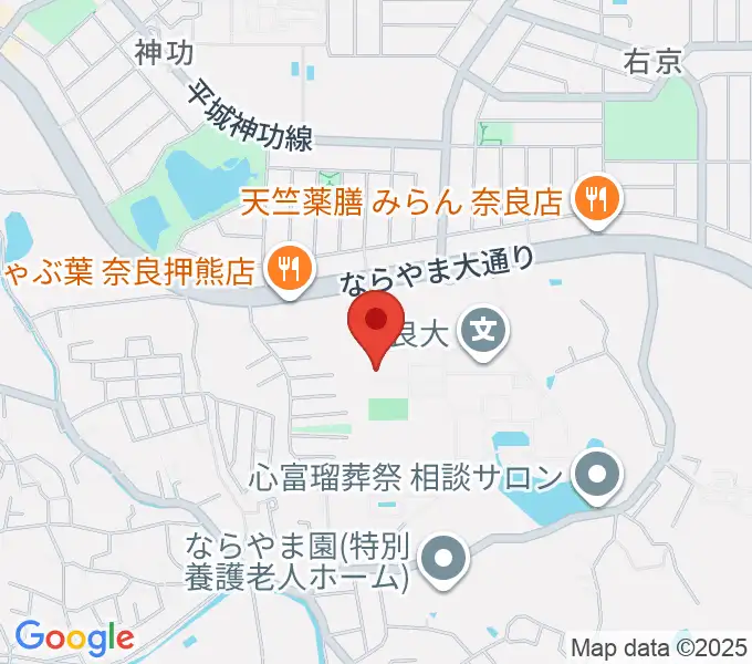 奈良大学博物館の地図