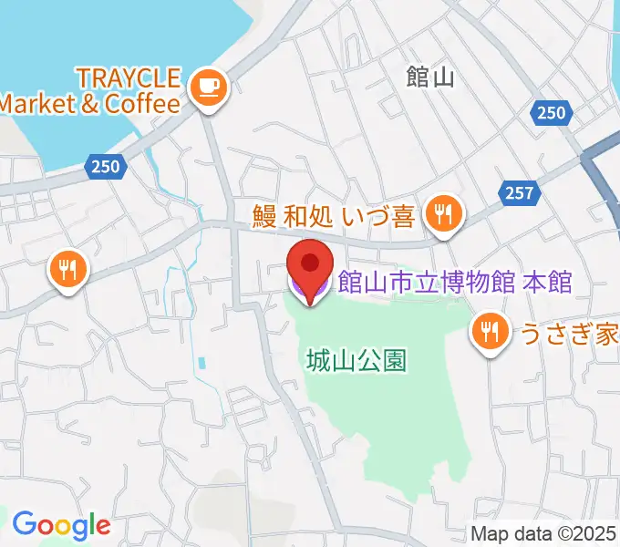 館山市立博物館本館の地図