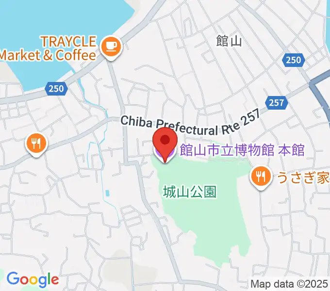 館山市立博物館本館の地図