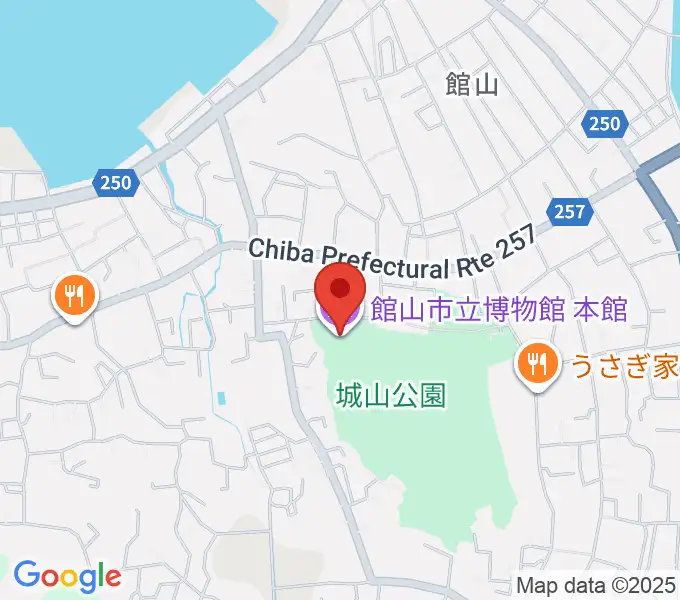 館山市立博物館本館の地図