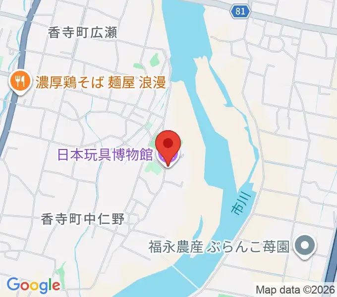 日本玩具博物館の地図