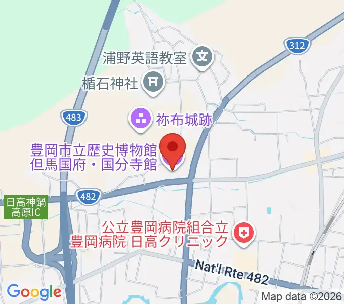 豊岡市立歴史博物館 但馬国府・国分寺館の地図