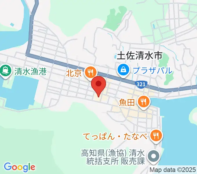 土佐清水市市民文化会館くろしおホールの地図
