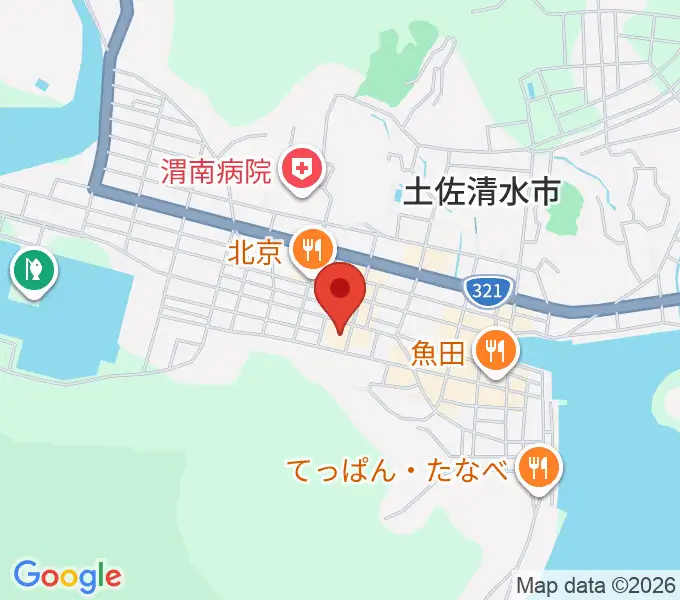 土佐清水市市民文化会館くろしおホールの地図
