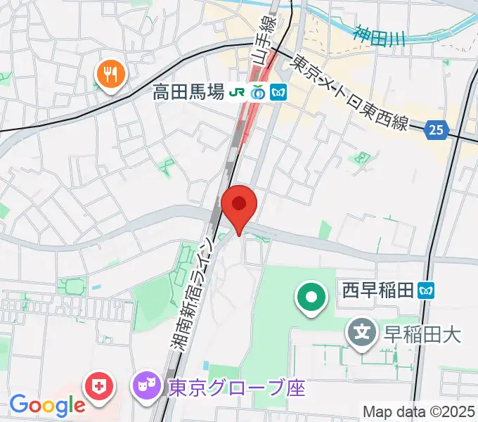 ベルサール高田馬場の地図