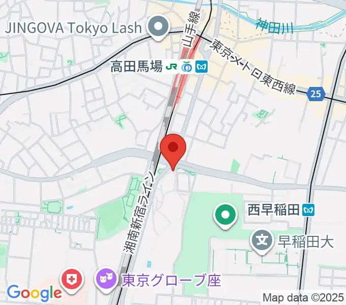 ベルサール高田馬場の地図