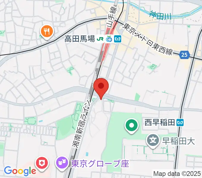 ベルサール高田馬場の地図