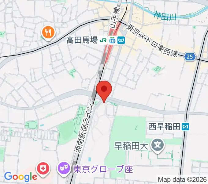 ベルサール高田馬場の地図