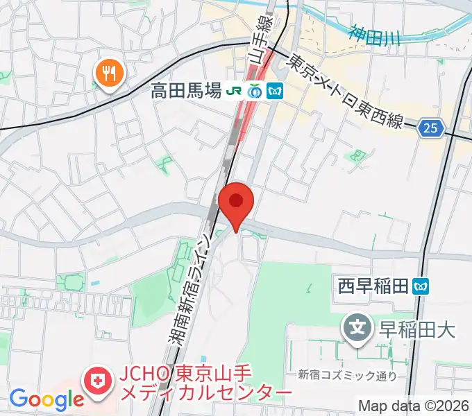 ベルサール高田馬場の地図
