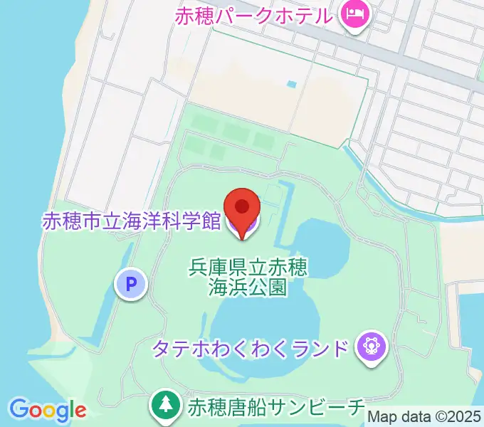 赤穂の天塩海洋科学館・塩の国の地図
