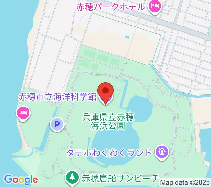 赤穂の天塩海洋科学館・塩の国の地図